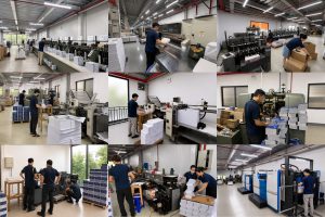 Xưởng in sách với hệ thống máy móc hiện đại, đồng bộ, khép kín. Đáp ứng 100% nhu cầu khách hàng