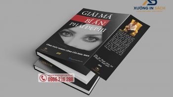 Bìa sách được gia công keo gáy gấp mép