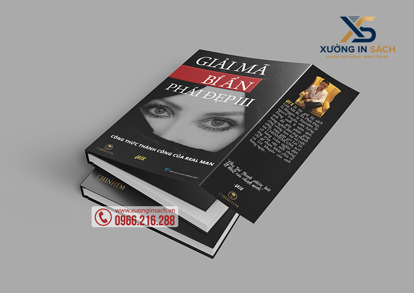 Bìa sách được gia công keo gáy gấp mép