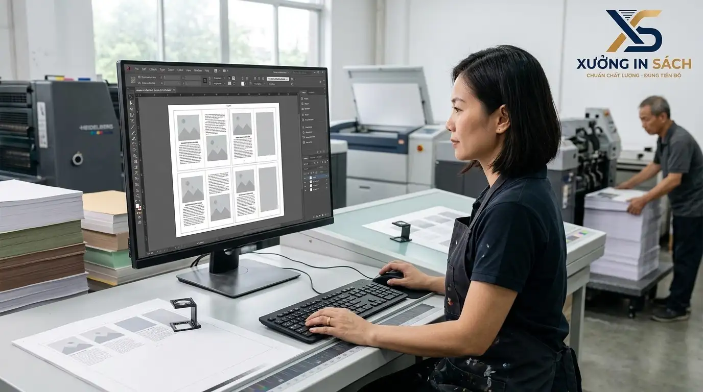 quy trình dàn trang ấn phẩm với indesign