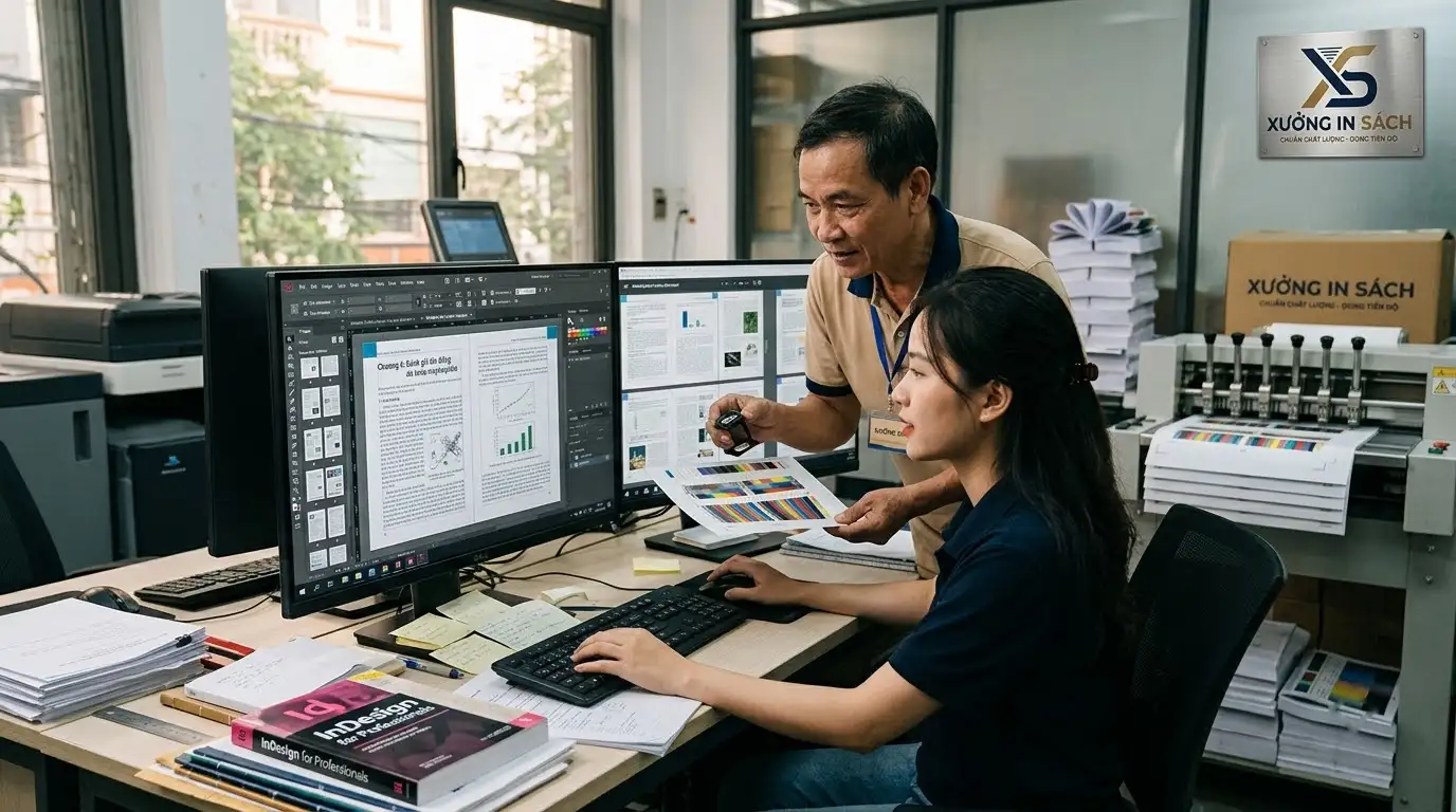 hướng dẫn dàn trang sách với adobe indesign xuất file chuẩn in