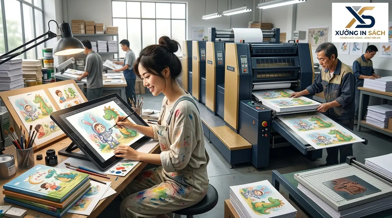 phong cách vẽ minh họa sách trẻ em và tạo hình nhân vật
