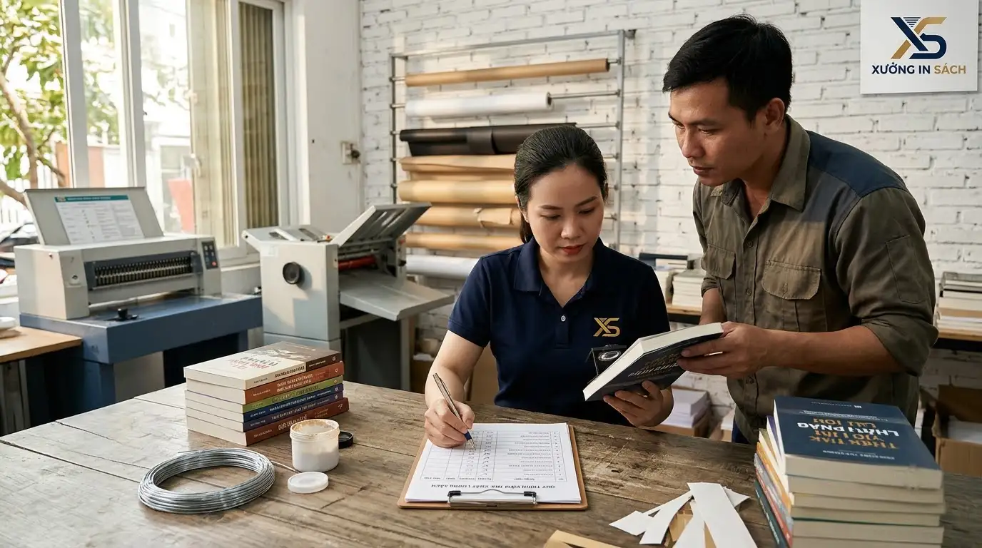 Checklist sau khi viết xong sách kiểm tra bản in mẫu thử