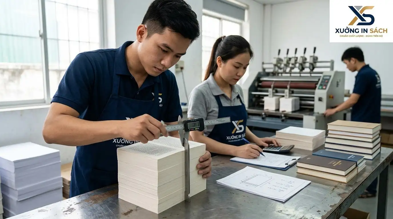 công thức tính độ dày gáy sách chuẩn xác trong in ấn xuất bản