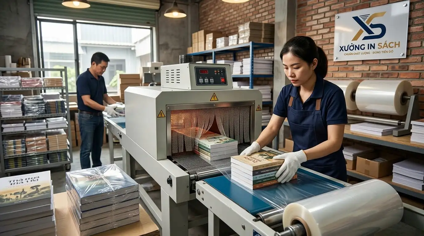 so sánh màng co pof và pvc trong gia công sách