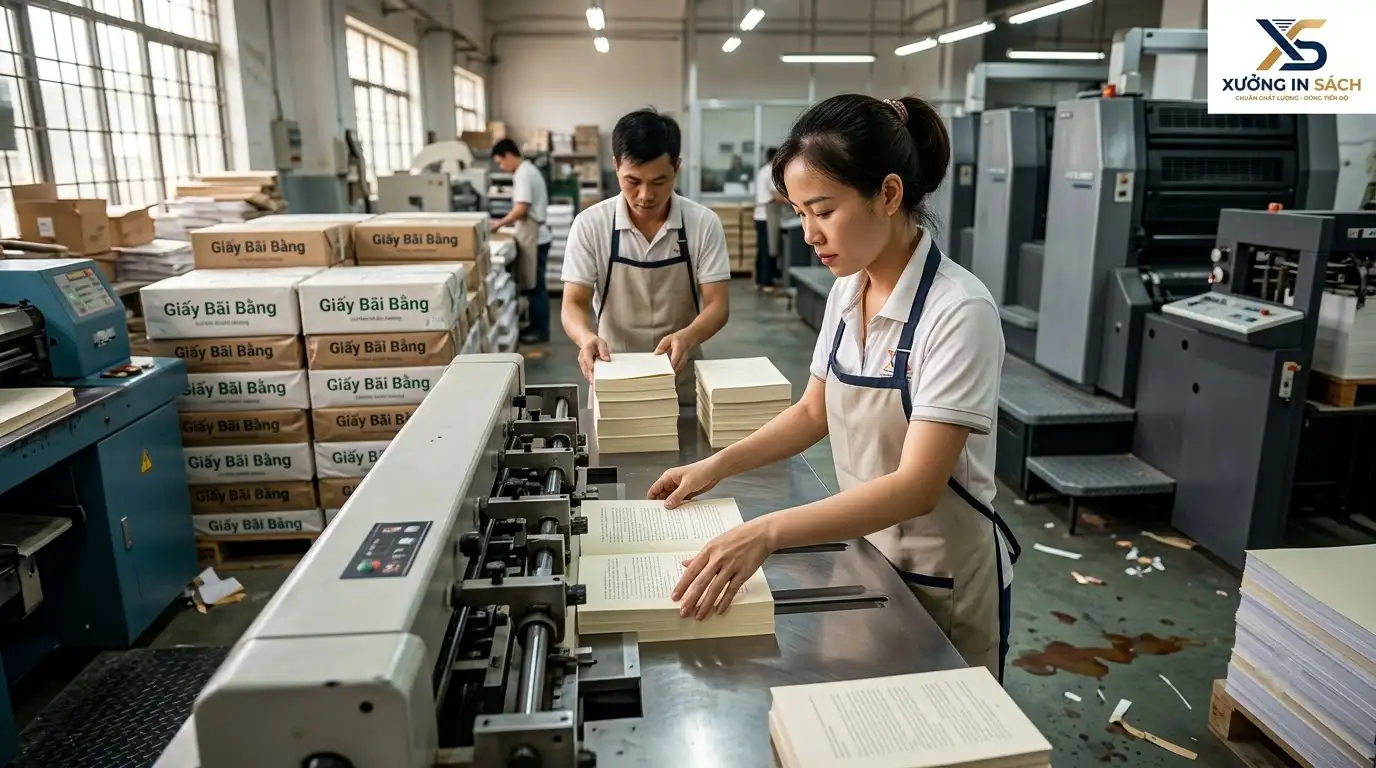 giấy bãi bằng in sách chất lượng cao