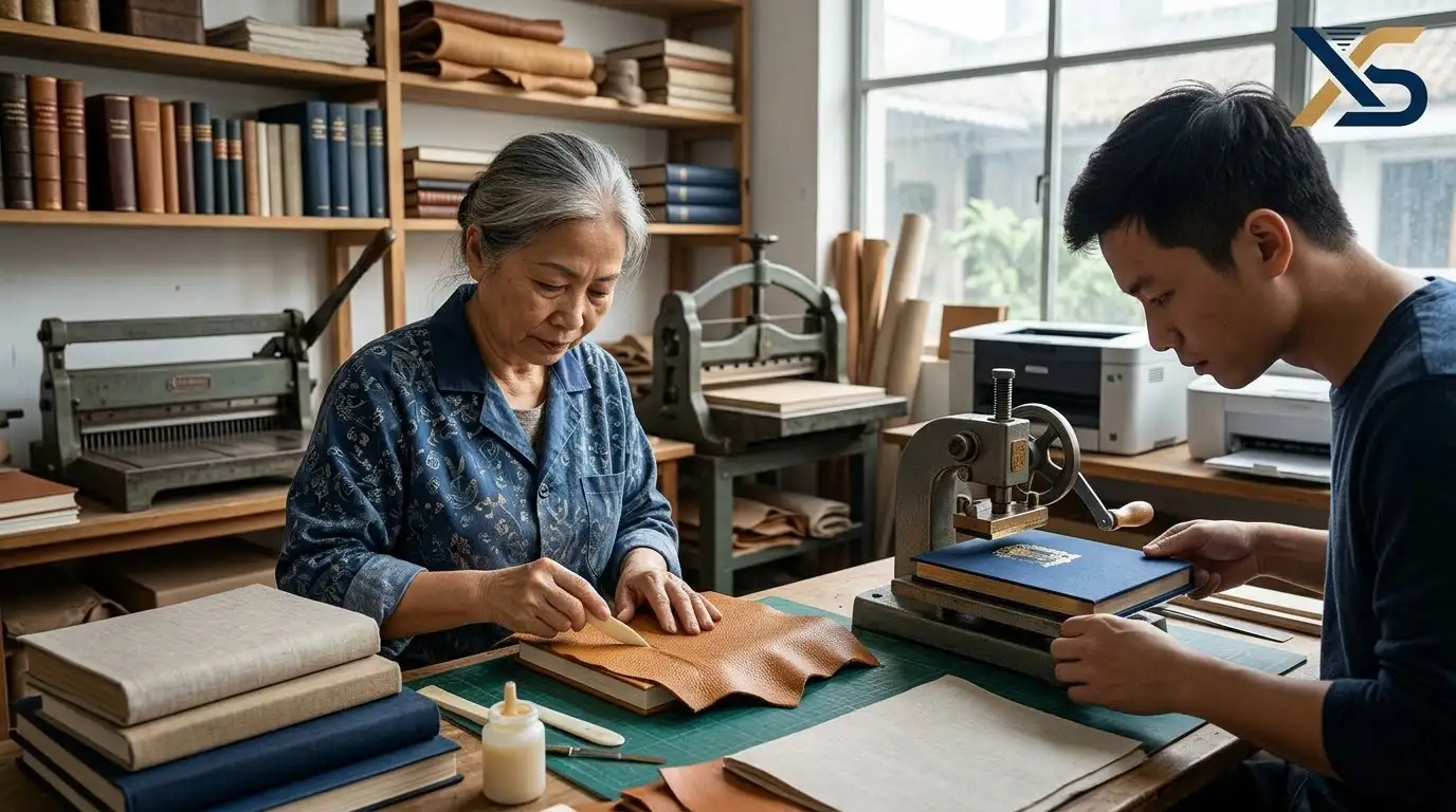 Dịch vụ in sách bìa da / bìa vải cao cấp sang trọng tại xưởng
