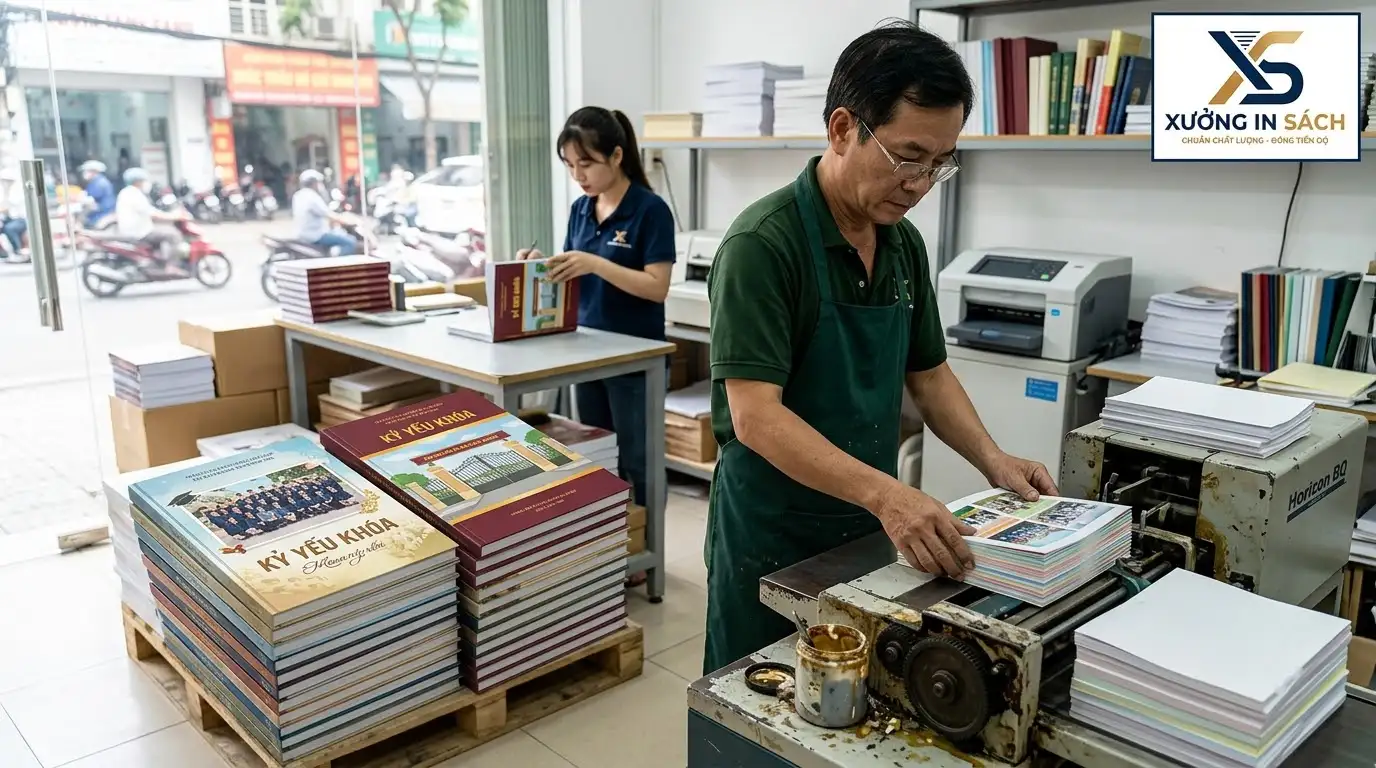 in sách kỷ yếu bìa cứng sang trọng