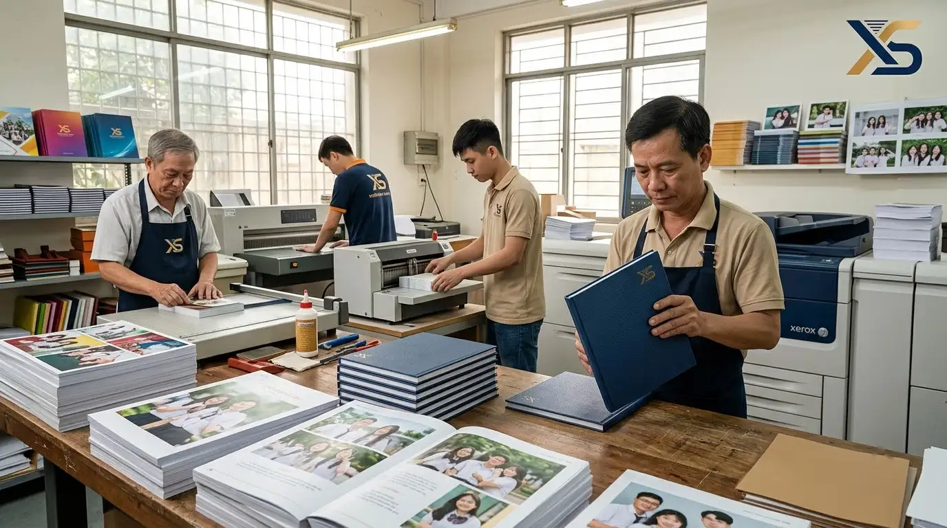 đặt in kỷ yếu kỷ niệm bìa cứng cao cấp