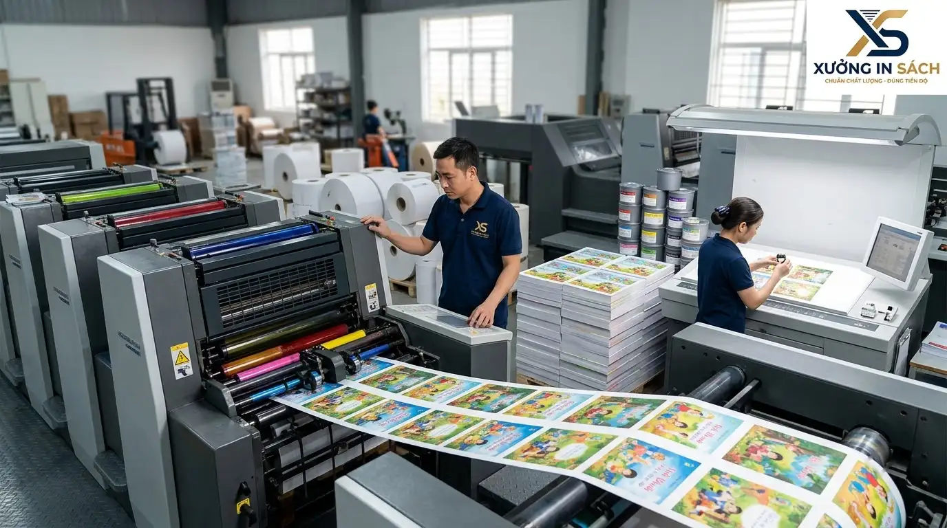 dịch vụ in sách màu sắc nét giá rẻ tại xưởng in sách hà nội