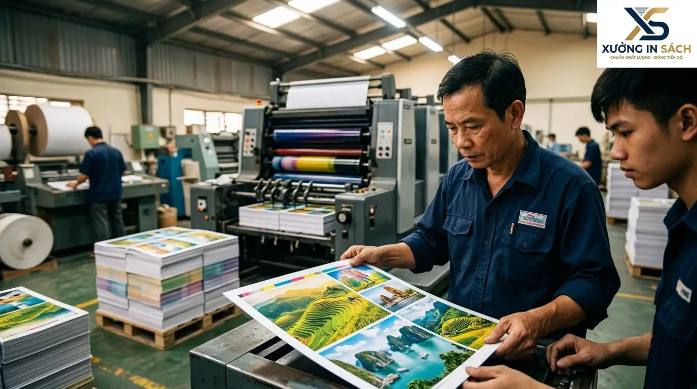 chọn chất liệu giấy couche in ruột sách màu chất lượng cao