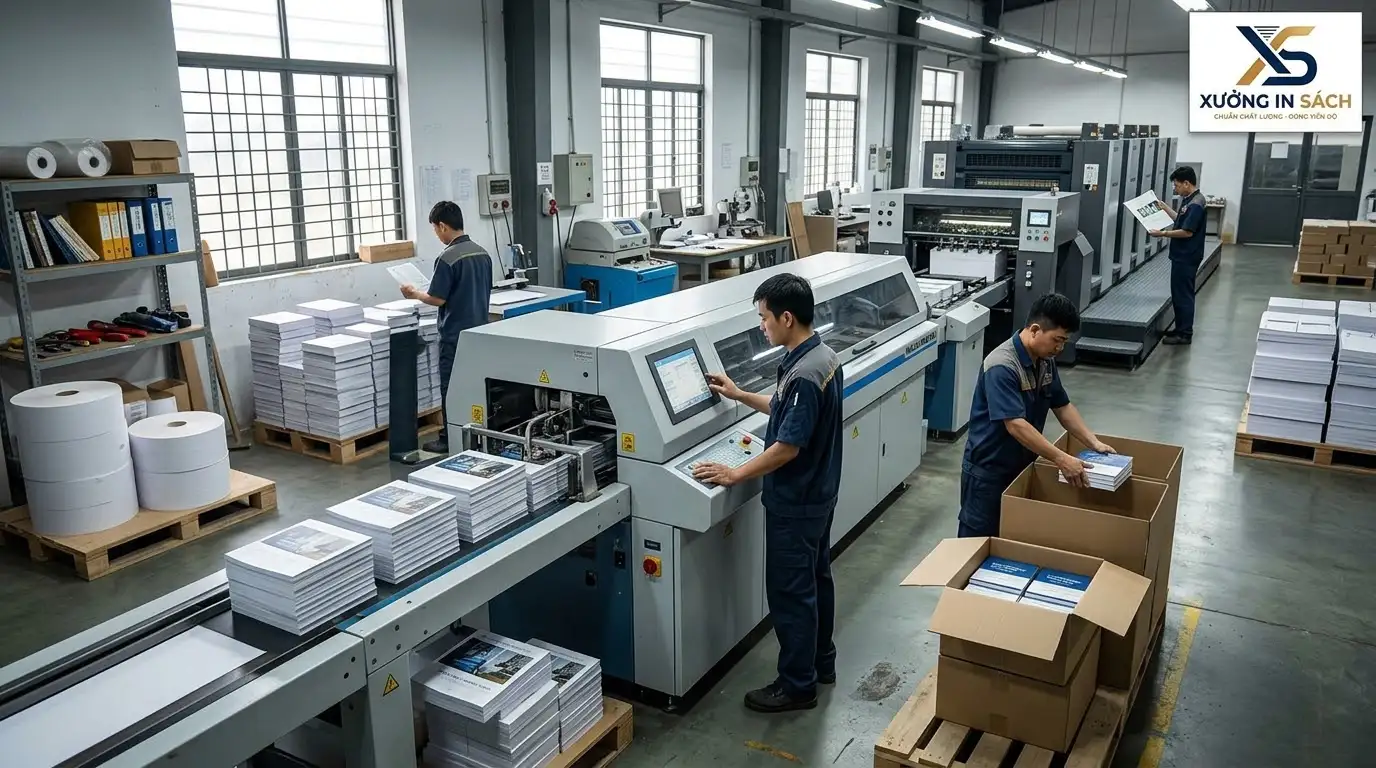 In sách số lượng lớn giá sỉ và chính sách ưu đãi tại xưởng in sách In Alpha
