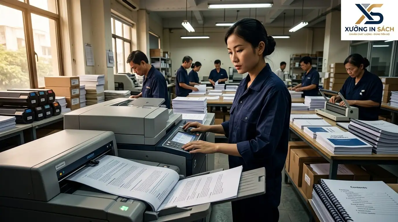 Quy trình kiểm soát an ninh nghiêm ngặt khi in tài liệu nội bộ tại xưởng