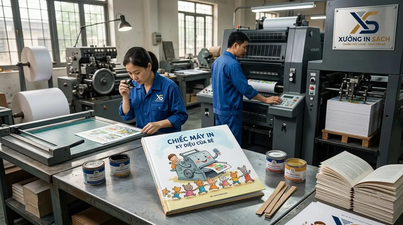 Dây chuyền in ấn mẫu bìa sách thiếu nhi công nghiệp