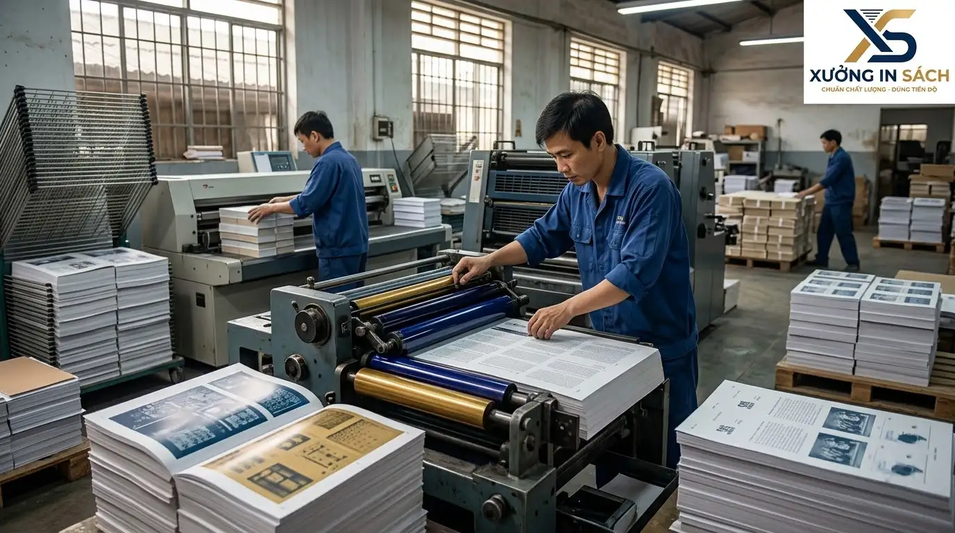 mẫu bìa sách typography chuẩn chế bản CTP và in offset