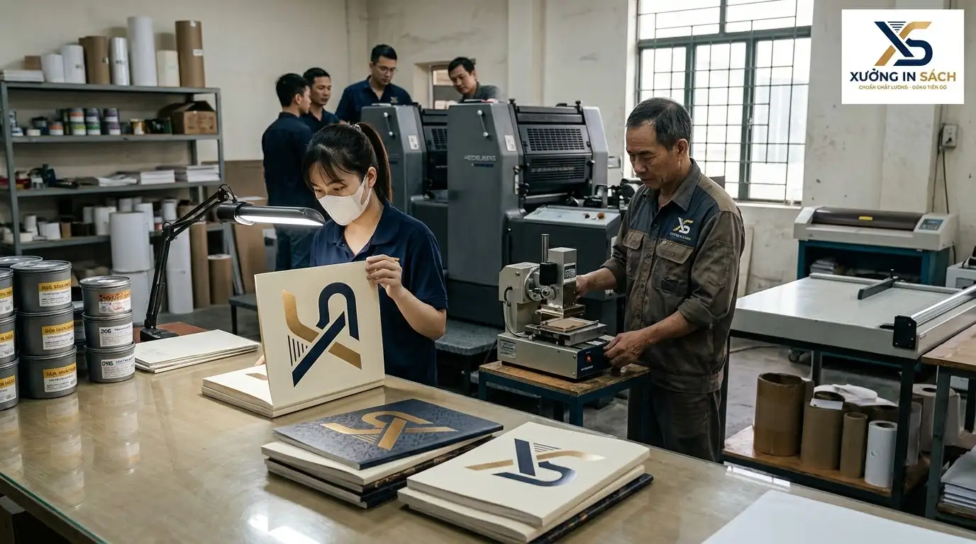 mẫu bìa sách vector ứng dụng gia công bìa cứng bồi carton ép kim