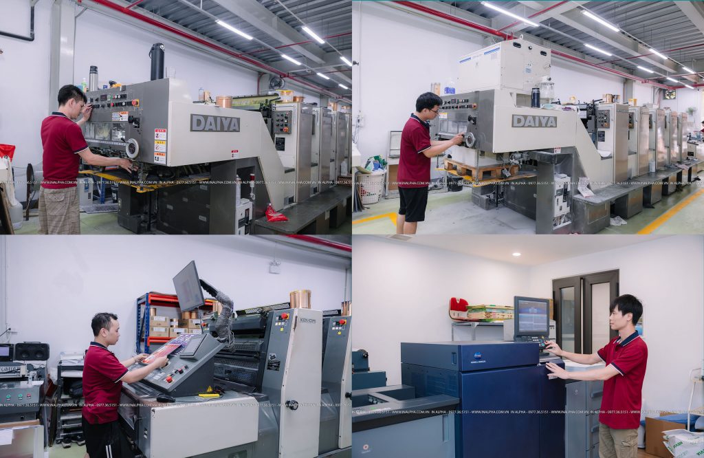 Xưởng in sách với hệ thống máy móc hiện đại, đồng bộ, khép kín. Đáp ứng 100% nhu cầu khách hàng