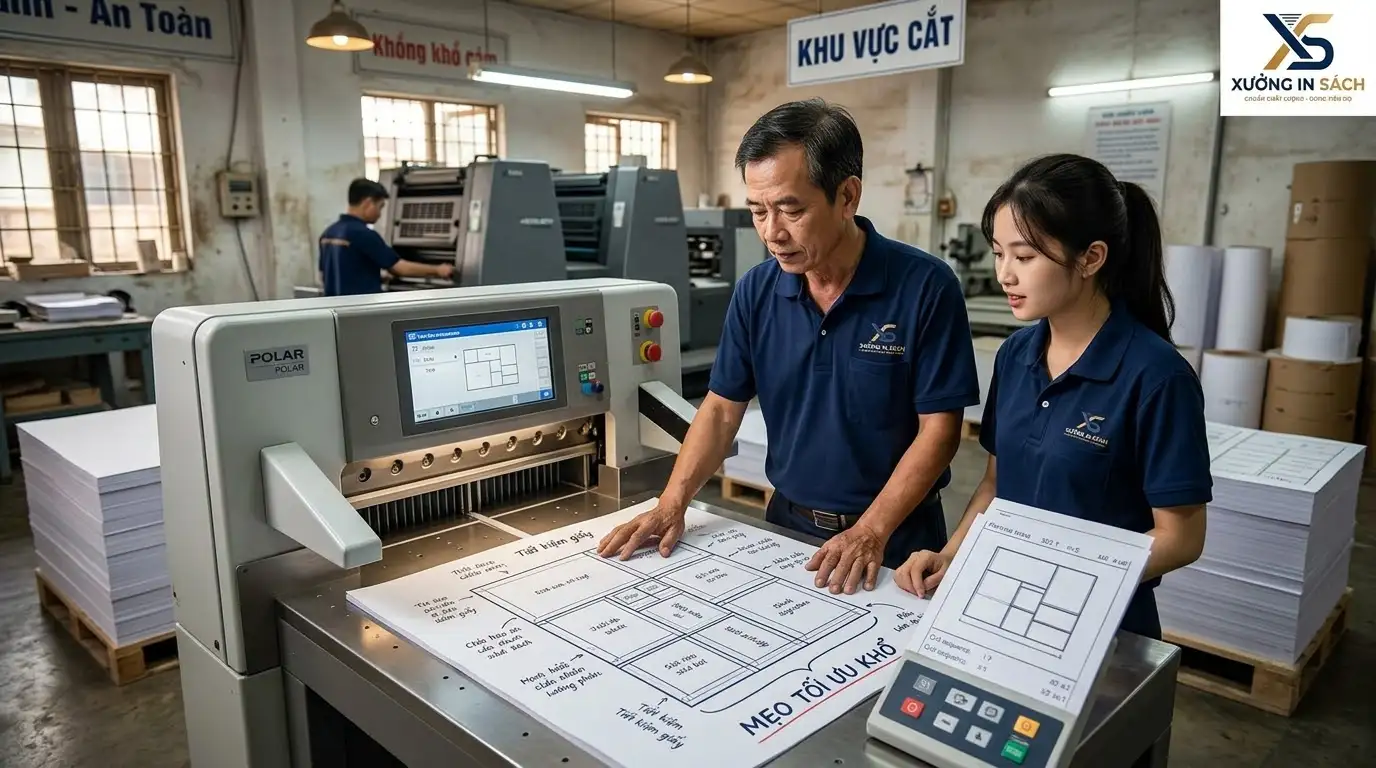 mẹo tối ưu khổ giấy in và bình trang imposition chuyên nghiệp
