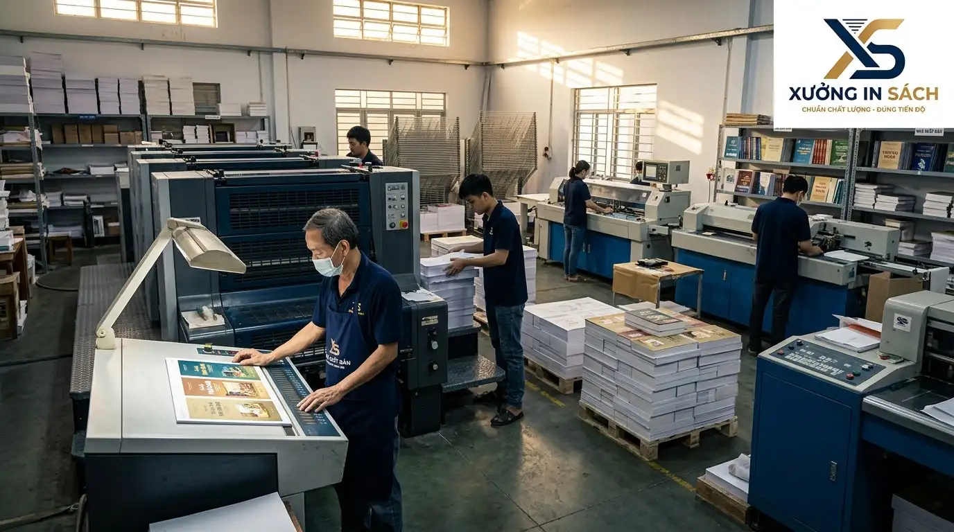bảng giá sản xuất nhà xuất bản và xưởng in trọn gói