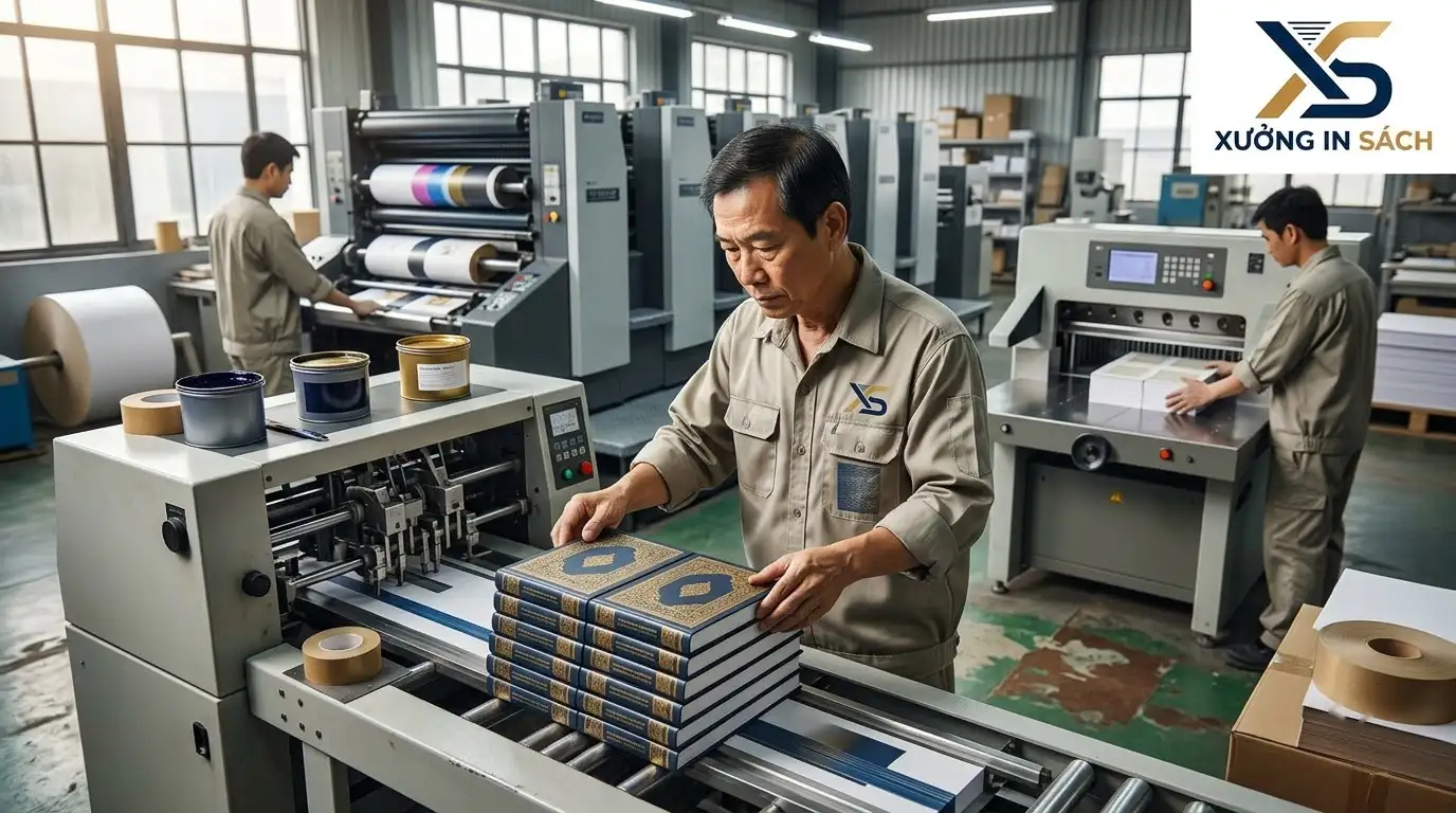 Kỹ thuật gia công khép kín trong quy trình làm một cuốn sách