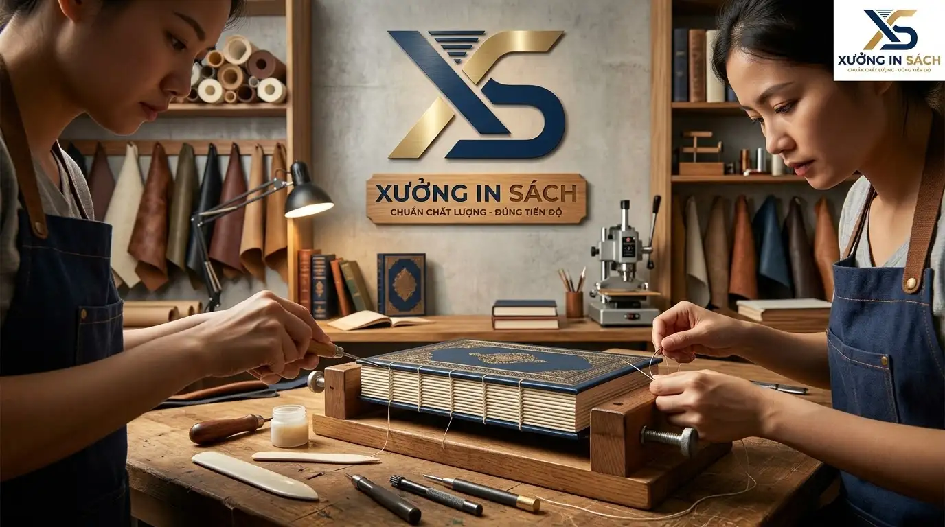 sách độc bản bìa da thật thếp vàng sang trọng