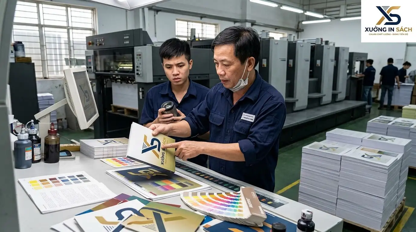 Kiểm soát sai lệch màu khi in sách bằng bản in test proof