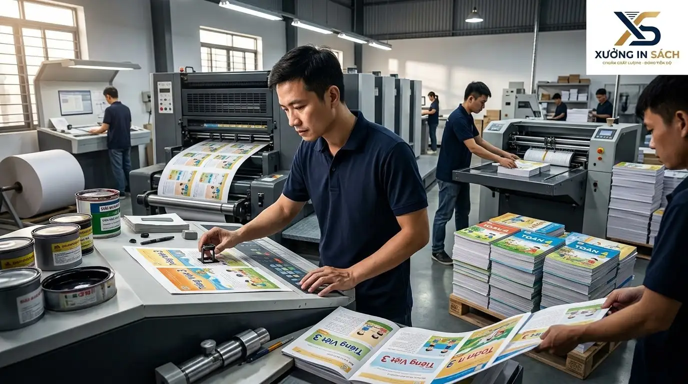 quy chuẩn kỹ thuật làm sách giáo khoa tại xưởng in sách