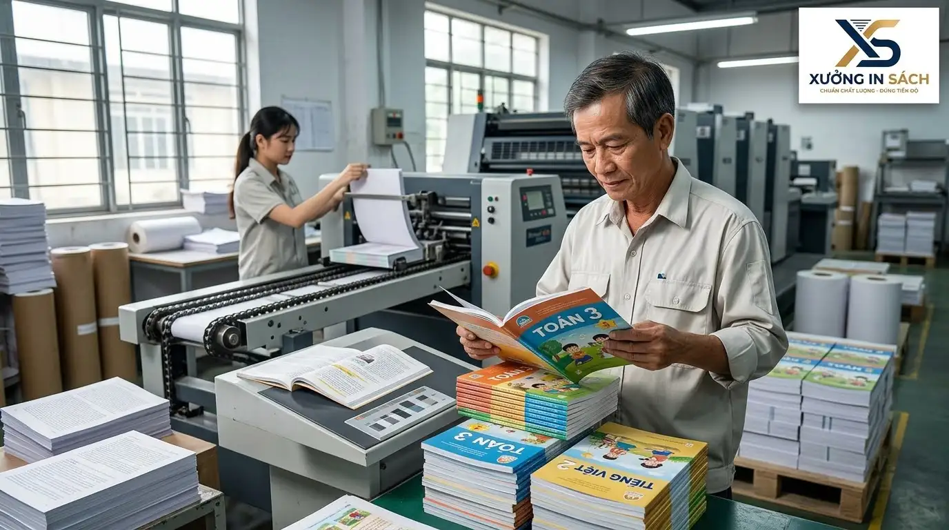 dây chuyền gia công đạt tiêu chuẩn sách giáo khoa